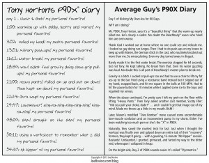 Two P90X Diaries: Tony vs "Average Guy"